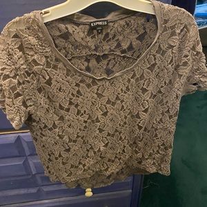 Express women’s green shirt medium